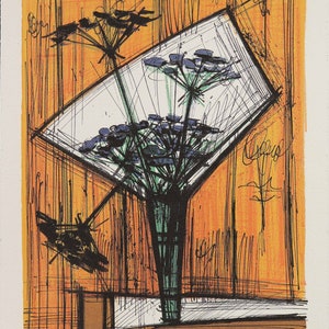 Bernard Buffet Litografia colorida original