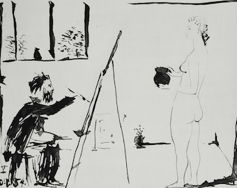 Pablo Picasso. Heliogravure, 1954. Verve.