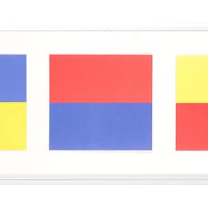 Ellsworth Kelly &quot;line form color&quot; 1951, three original lithographs.
