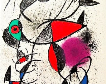 Joan Miró - Original lithograph on Arches. Limited edition of 800 copies.