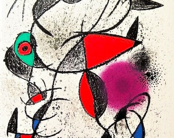 Joan Miró - Original lithograph on Arches. Limited edition of 800 copies.