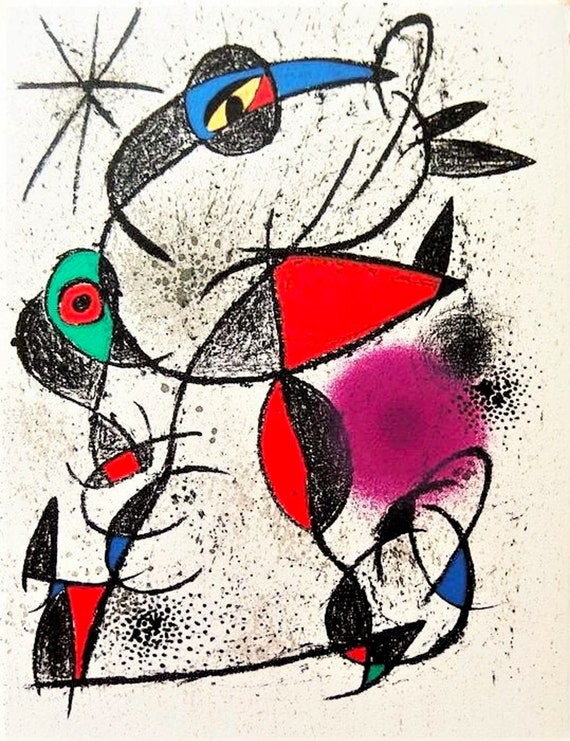 ジョアン ミロ - アーチのオリジナルのリトグラフ。 800部の限定版