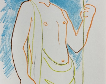 Jean COCTEAU - オリジナル リトグラフ - 1957 年版、MOURLOT - Etsy 日本