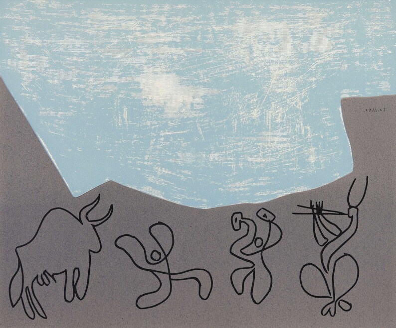 Pablo Picasso Cercle d/'Art. linocut Published in 1962