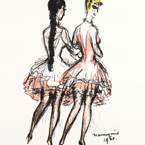 Kees van Dongen, Color lithograph.