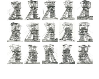 Bernd and Hilla Becher. Art print on heavy paper, after the original from 2005.