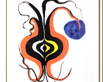 Litografía original de Alexander Calder, 1971