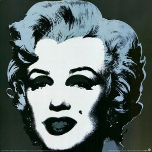 Andy Warhol, Marilyn-BLACK, lithograph on heavy paper, authorized by the foundation.XXL