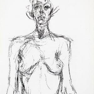 Alberto Giacometti, Lithograph, 1961.