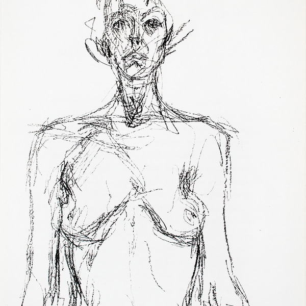 Alberto Giacometti, Lithographie, 1961.