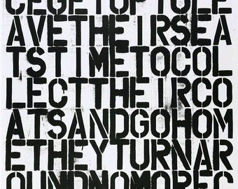 Felix Gonzalez-Torres with Christopher Wool "Untitled", 1993 printing on paper