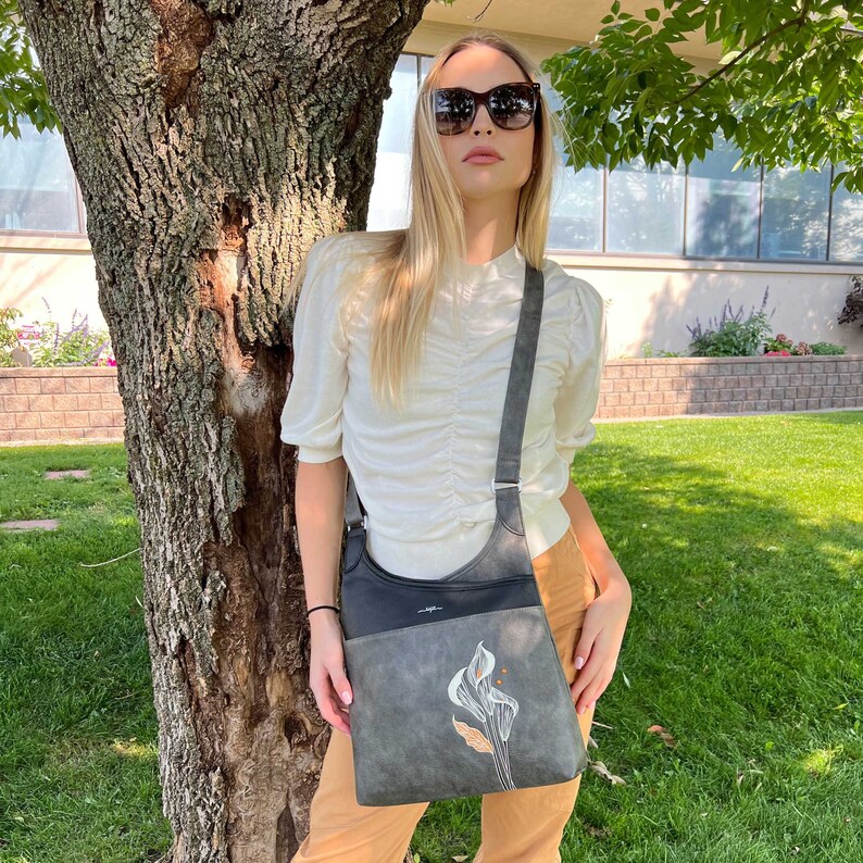 ESPE Calla Vegan Messenger Bag, Canadiandesigned Cruelty Free/ Vegan