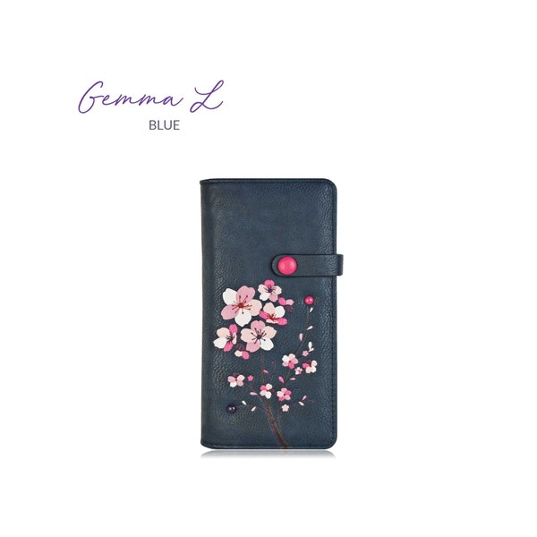 ESPE Gemma Vegan Long Wallet, Canadian-Designed Cruelty Free/ Gift Mom Teacher Everyday Cute Organizer Travel Multi-Card Slot