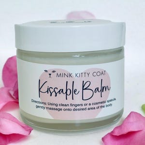 KITTY KISSES - Flavored Intimacy Balm, Vegan, Natural, Organic, Handmade Balm. Scented Intimacy Balm. Bedroom Candy.