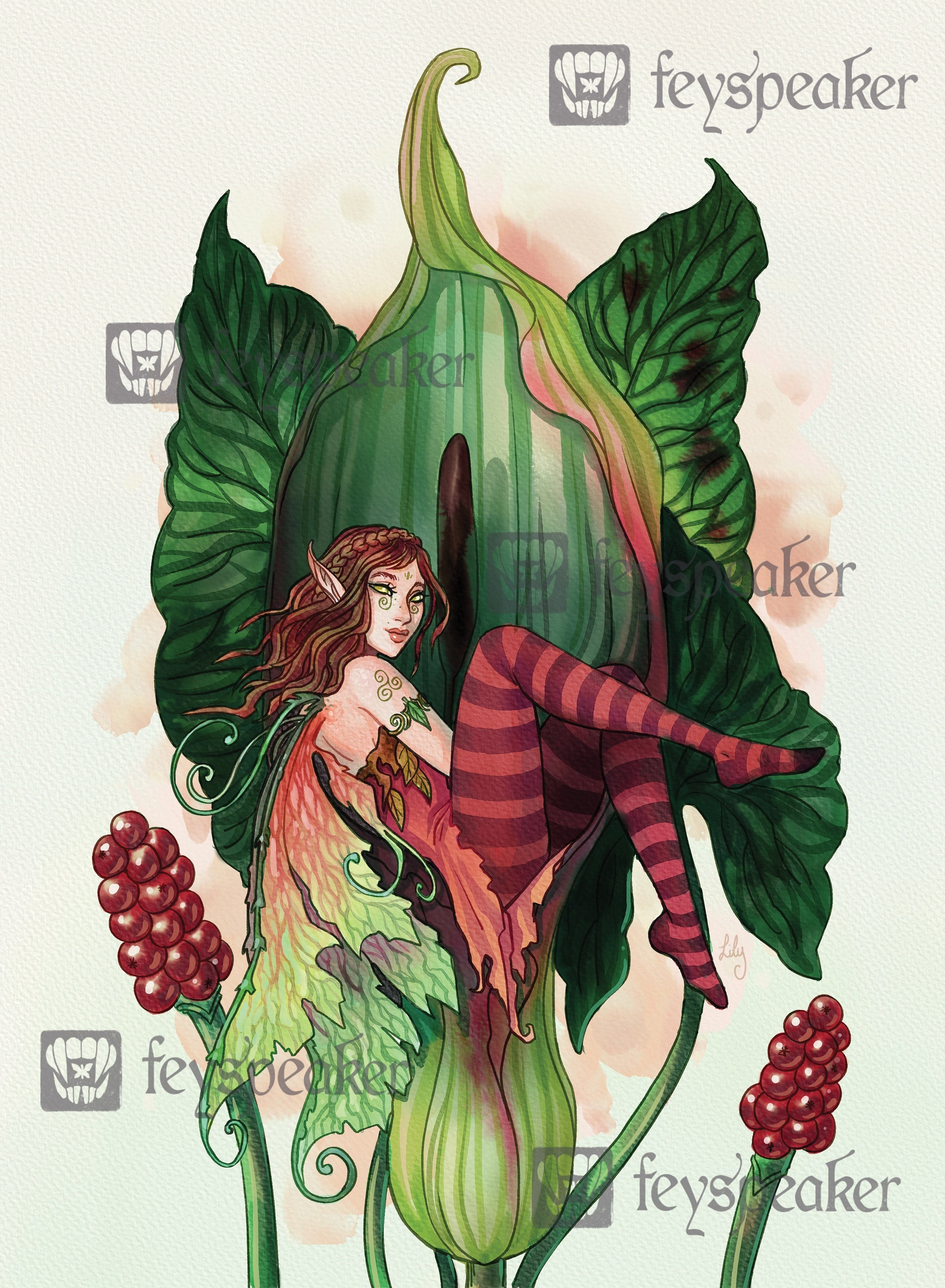 CUCKOO FAERIE Celtic Fairy Fantasy Art Print 11 X - Etsy