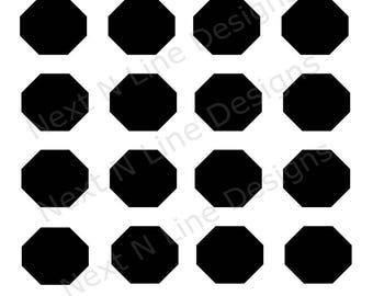 Quadrate Geometrieschablone Kreise Dreiecke Sechsecke...