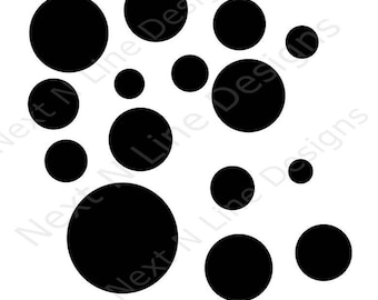 Wall Stencil Bubble Pattern Stencil Reusable Painting Stencil Mylar Stencil