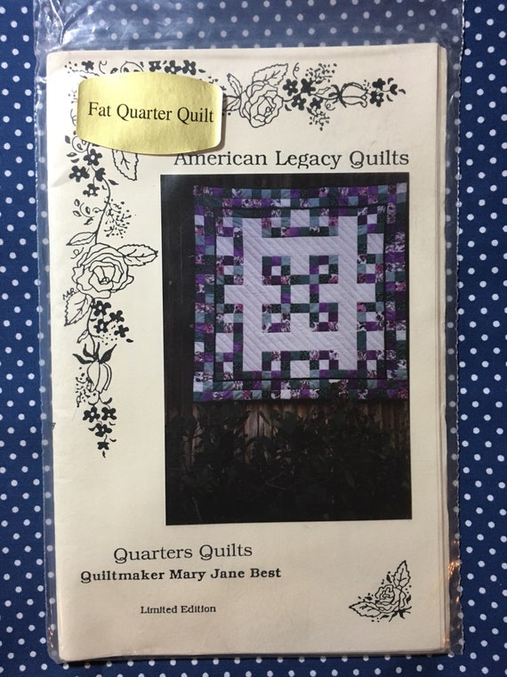 American Legacy Quilts Fat Quarters In A Chain 44x44 Etsy