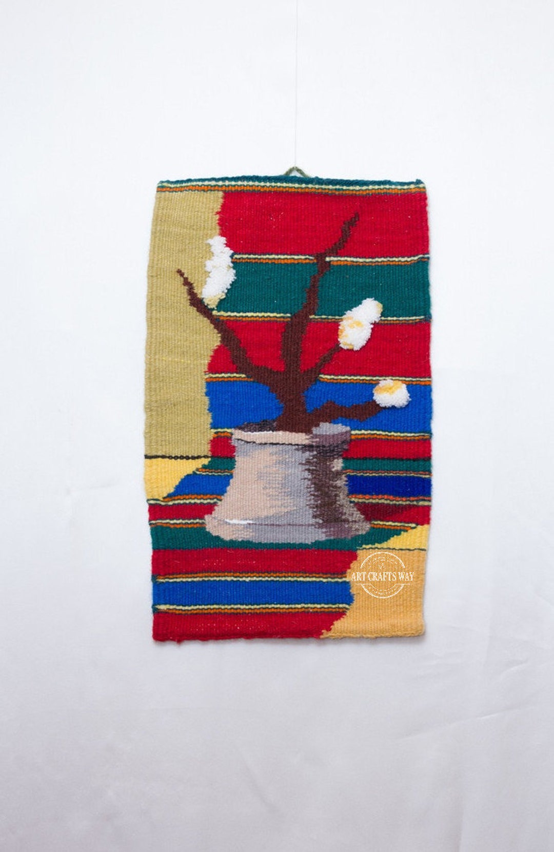 Woven Wall Hanging Tapestry Hand Woven Tapestry Wall Hanging Etsy