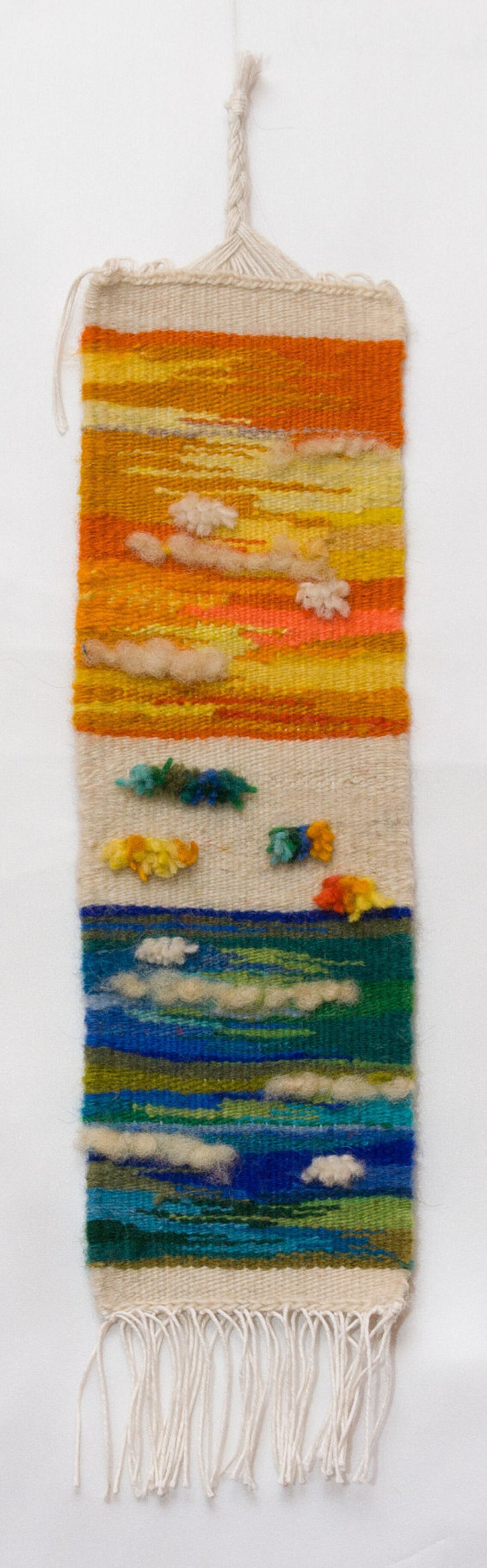 Hand Woven Wall Hanging,hand Woven Tapestry,country Home Decor,wall Woven Decor,wall Hanging