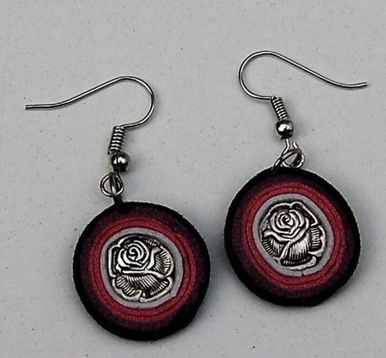 Unique Jewelry Set Mother/'s day Gift-Earrings and Necklace Set-Handmade Jewelry Set-Leather Earrings And Necklace-Woman Gift-Birthday Gift