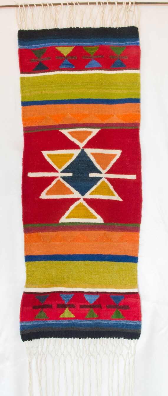 Hand Woven Rug, Wall Hanging Woven Rug, Vintage Tapestry, Flat double-sided rug , Mothers day gift, Hand made rug, Gift for home