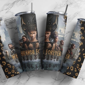 black panther png, Skinny Tumbler 20oz Design, Black Panther Sublimation, Digital png, Black Panther Wakanda Forever wrap png