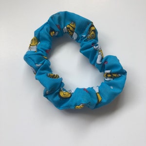 Blue Bumble Bee Scrunchie | Cute Bee Hair Scrunchie | Handmade Bee Hair Tie | Bumblebee Gift for Her | Bee Lover Accessory | Summer Hair