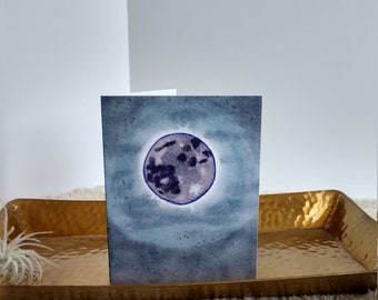 Blue Moon Greeting Card
