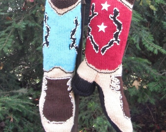 Cowboy Stocking pdf pattern only