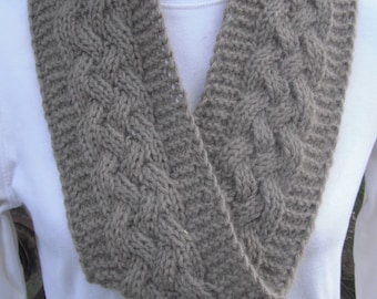 Two Reversible Cabled Moebius Scarves pattern only