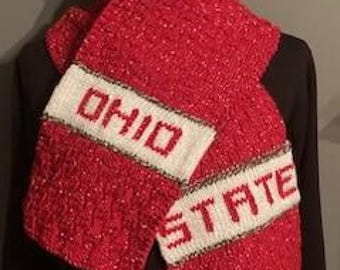 Her Ohio State Scarf (reversible)