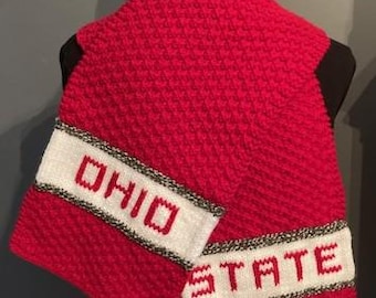 His Ohio State Scarf (reversible)