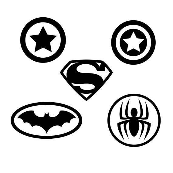 Download Superhero Svg Bundle Svg Cut Files For Cricut Batman Spider Etsy