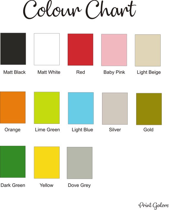 Mine Tan Color Chart