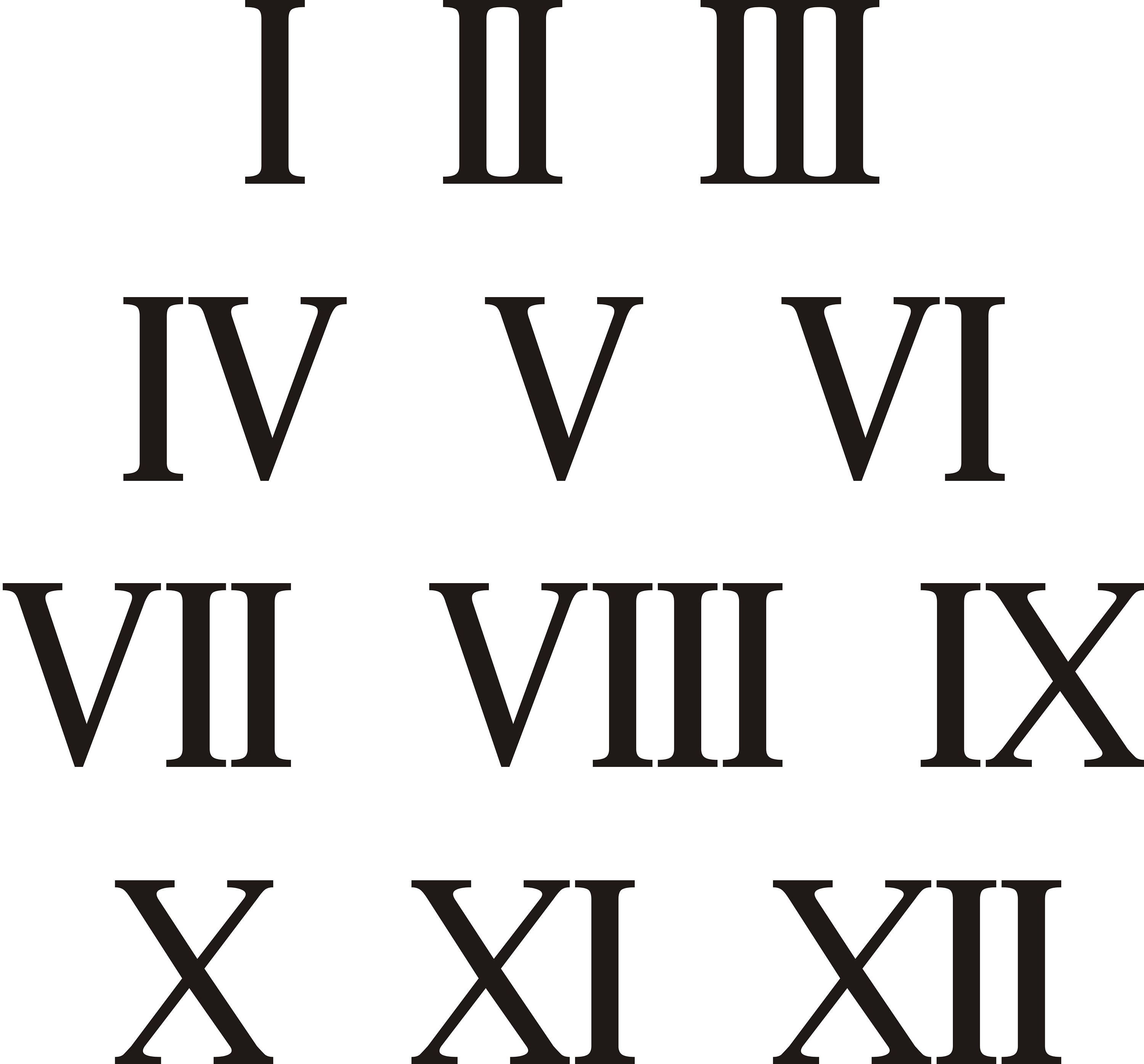 Number 45 Roman Numeral LV Black and White Sticker for Sale by