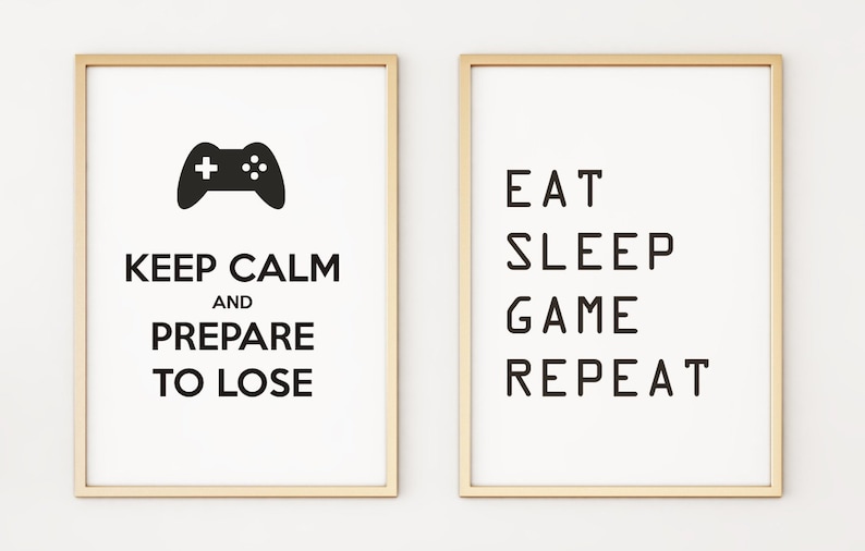 Funny Gaming A4 Poster Print PO192