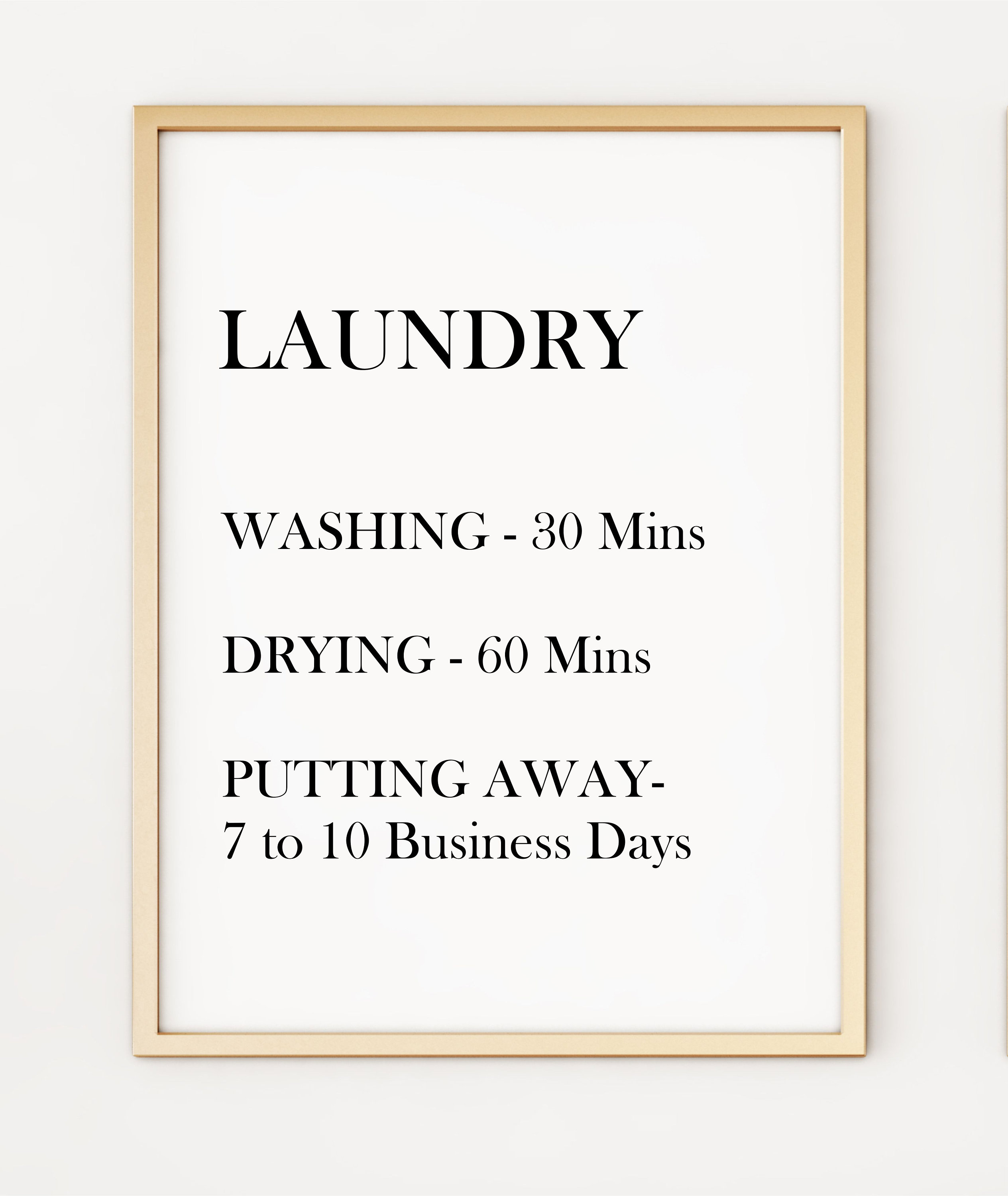 A4 Laundry Poster Print PO428 Etsy UK