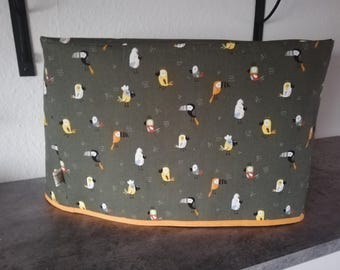 Cubierta para máquina de coser, funda protectora contra el polvo, funda, funda para máquina de coser, funda protectora, funda hecha a mano, funda para máquina de coser