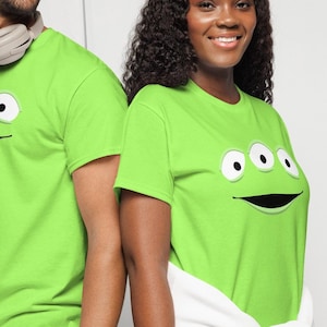 Three Eyed Green Alien Costume T-Shirt