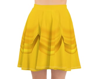 Princess Running Costume - Belle's Golden Yellow Ball Gown Skater Skirt