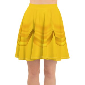 Princess Running Costume - Belle&#39;s Golden Yellow Ball Gown Skater Skirt