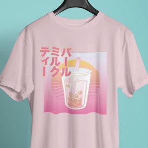 Koszulka Bubble Tea – japońska koszulka z anime Kawaii Boba