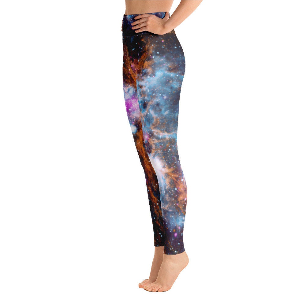 Cosmic Hubble Telescope Photo Leggings Nebula Galaxy Starry - Etsy