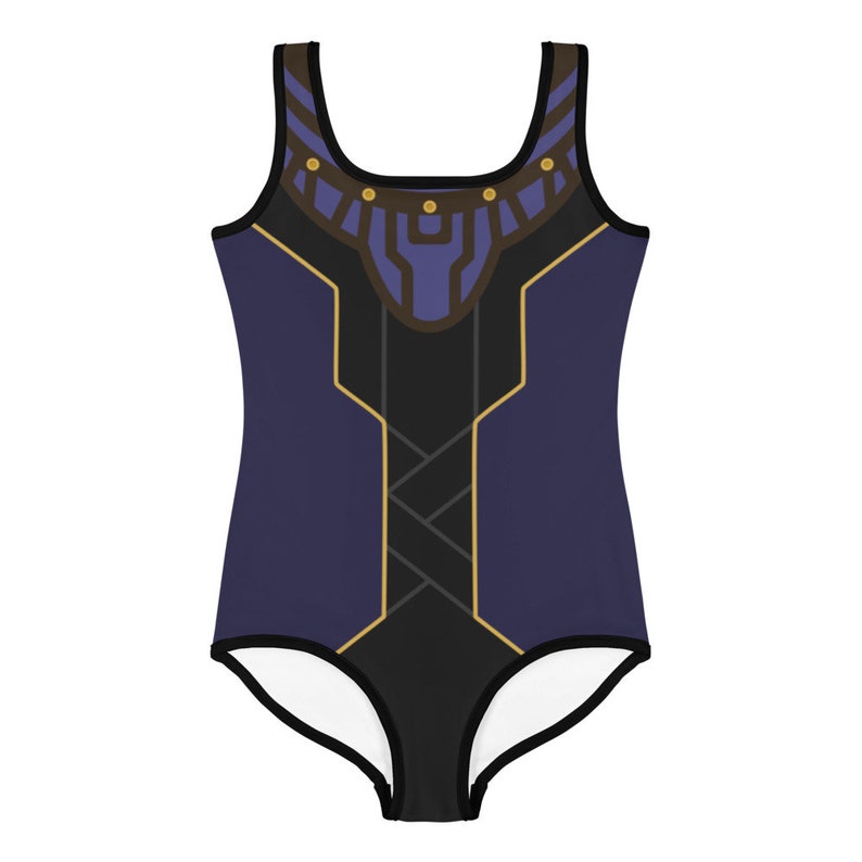 KIDS Shuri Battle Outfit Swimsuit Leotard Bodysuit for Black Panther Cosplay