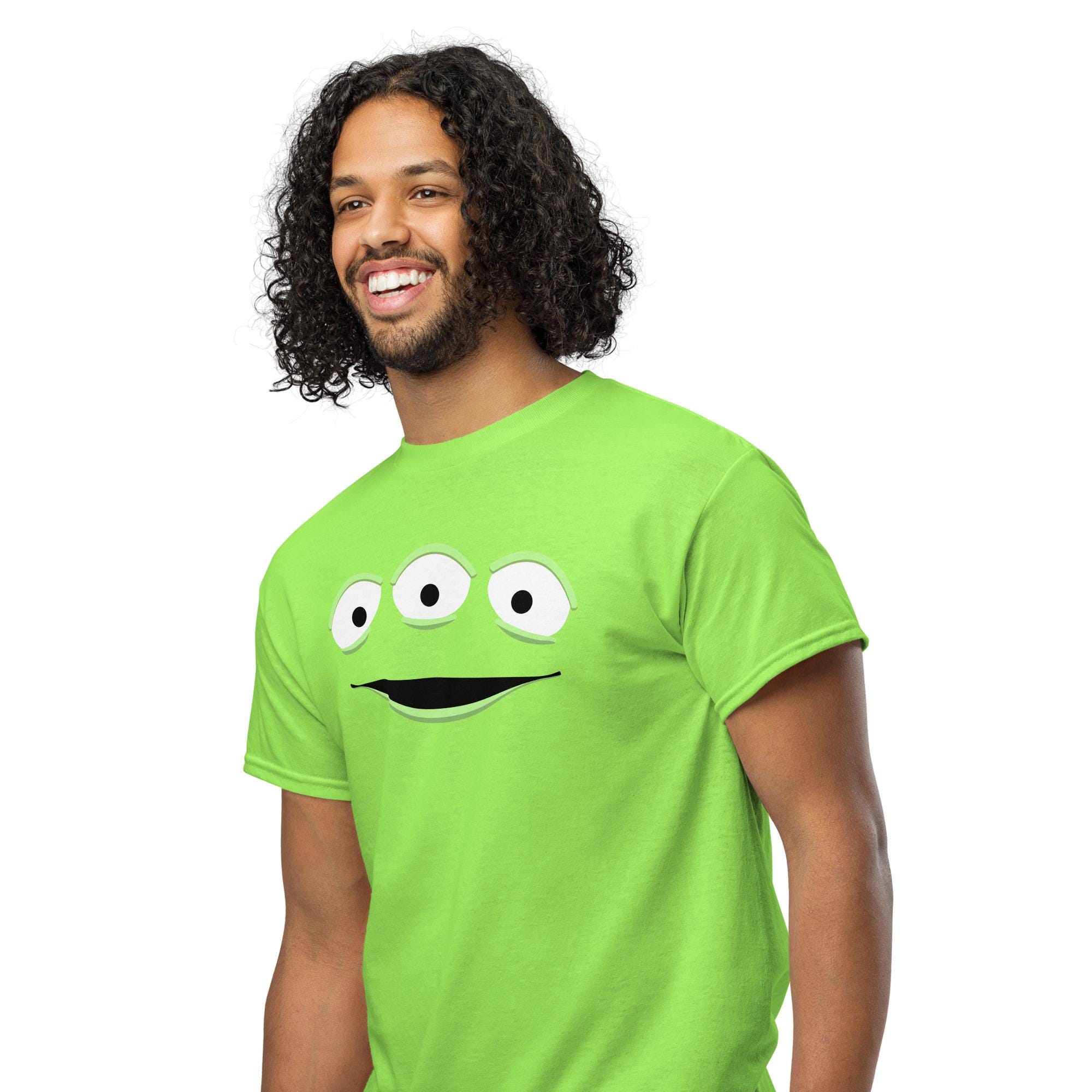 Three Eyed Green Alien Costume T-shirt - Etsy