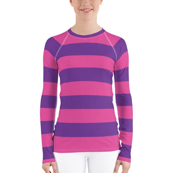Pink Purple Striped Long Sleeve Shirt 