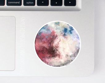 Watercolor Planet Pluto sticker, Space stickers, laptop stickers, decals, bumper sticker, Vinyl stickers, cute planet sticker, Pluto forever