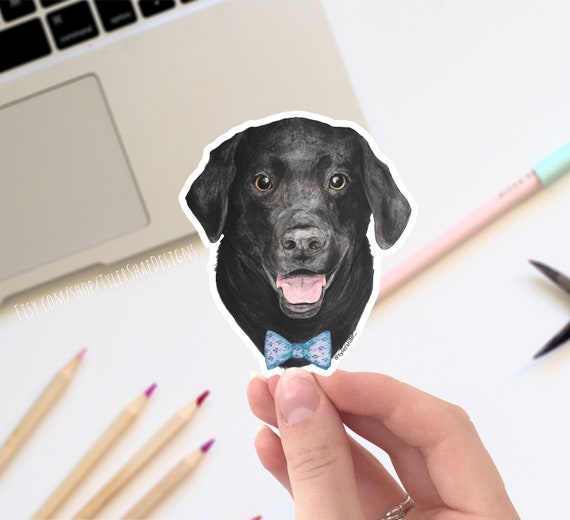 Black lab bow tie cheap