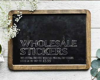 Wholesale Sticker Pricing for stickers originally listed as 3.99. Mix and match all 3" stickers in shop [Minimum of 30]